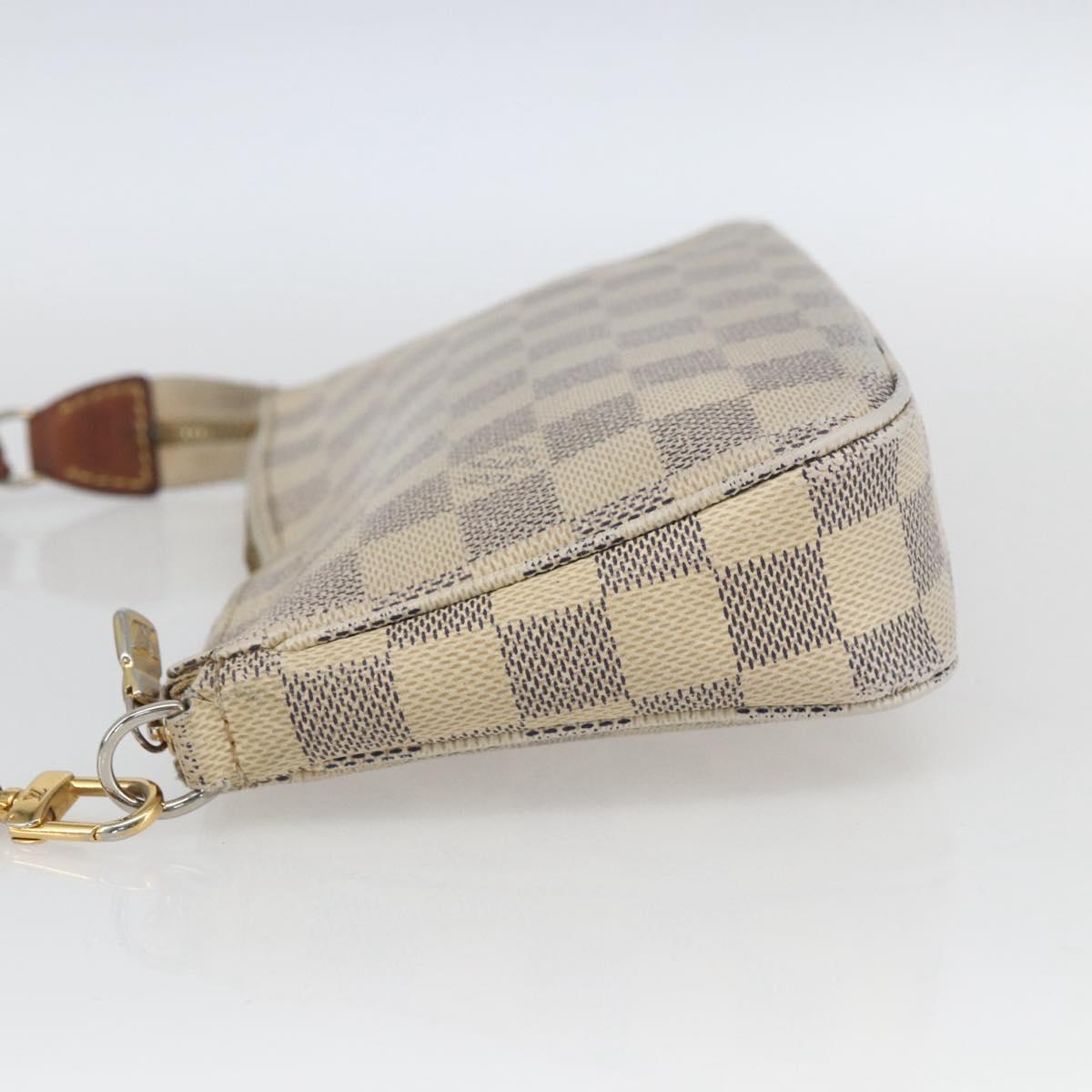 LOUIS VUITTON Damier Azur Pochette Accessoires Pouch N51986 LV Auth 165817