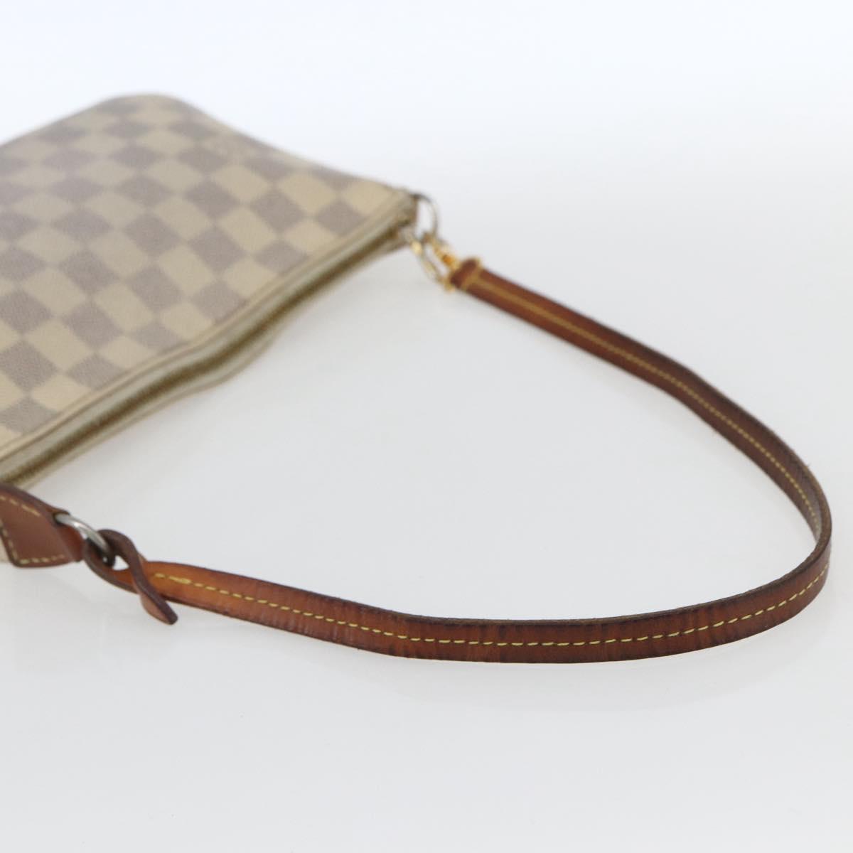 LOUIS VUITTON Damier Azur Pochette Accessoires Pouch N51986 LV Auth 165817