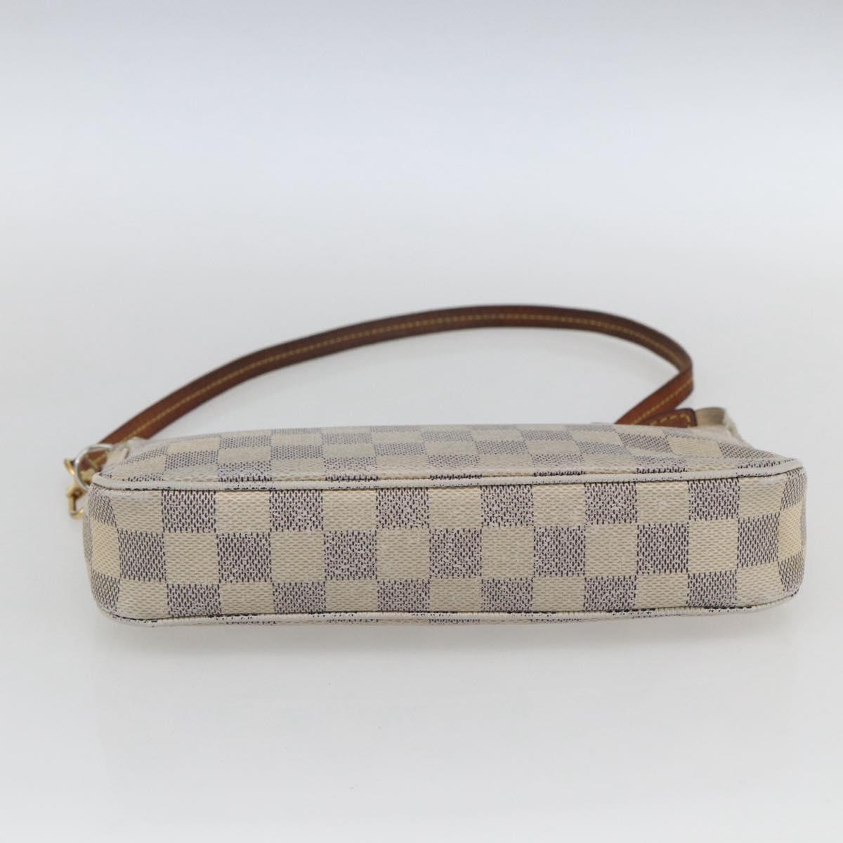 LOUIS VUITTON Damier Azur Pochette Accessoires Pouch N51986 LV Auth 165817