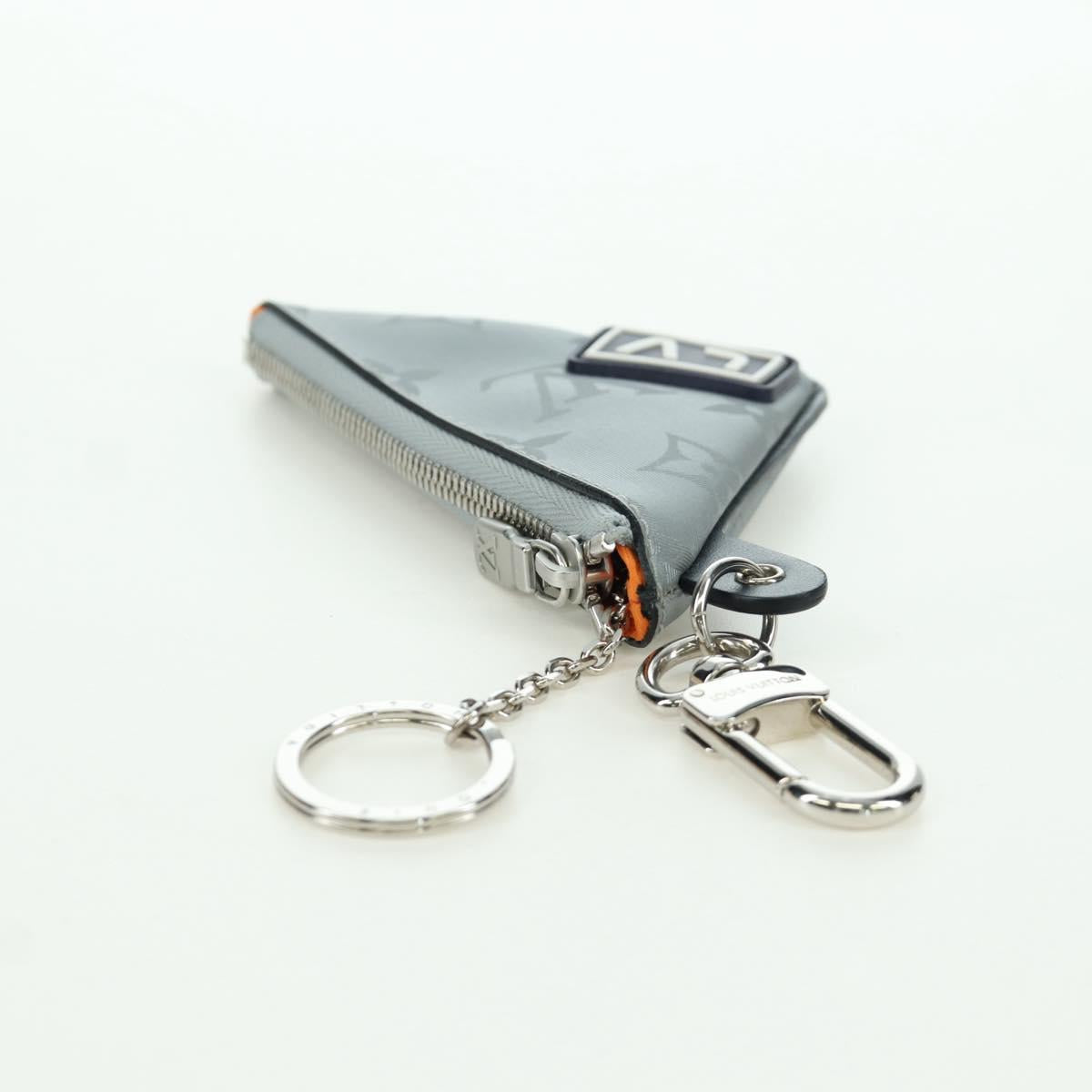 LOUIS VUITTON Monogram Satellite Porte Cles Charm Silver MP2217 LV Auth 165831M