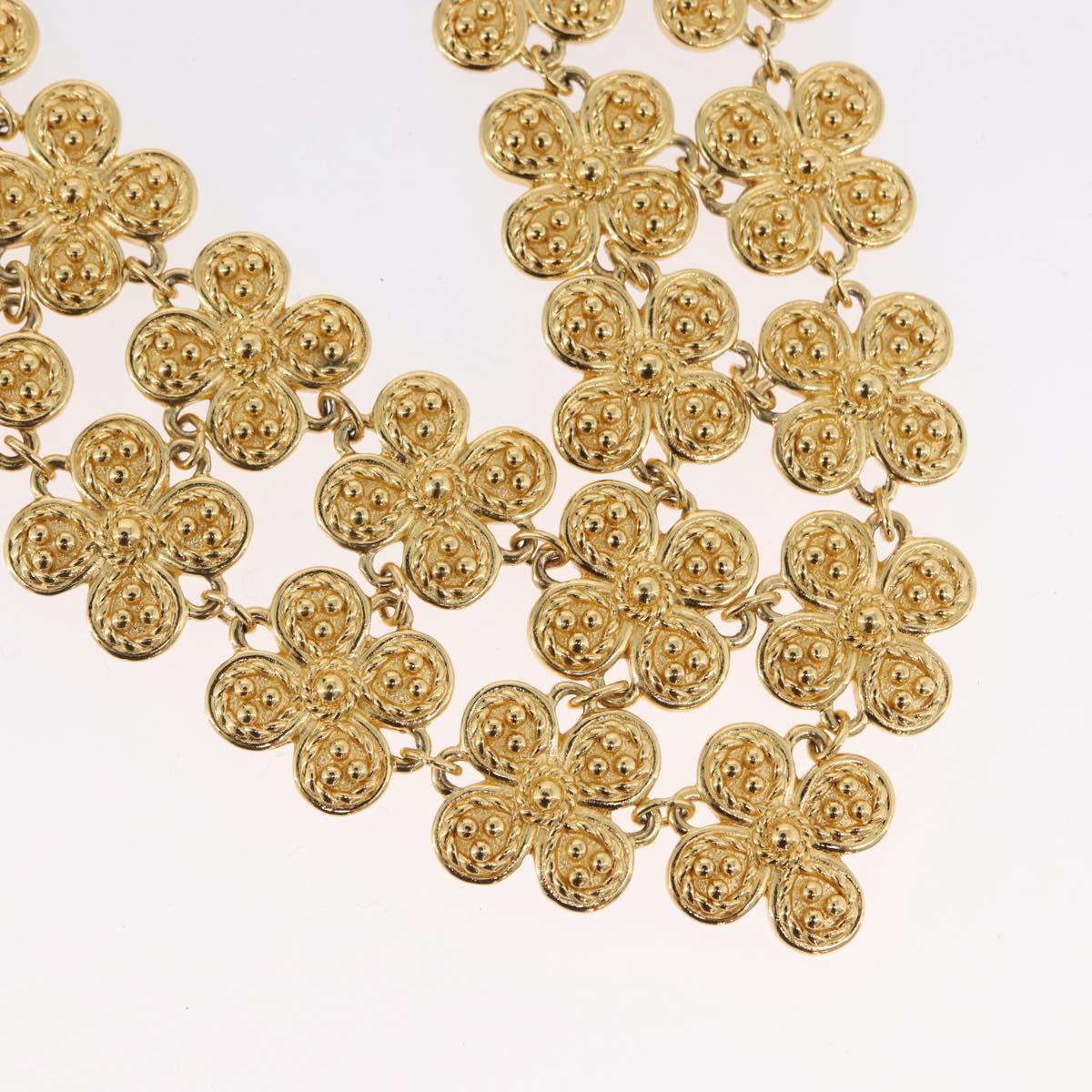 Christian Dior Necklace metal Gold Tone Auth 165838SAV
