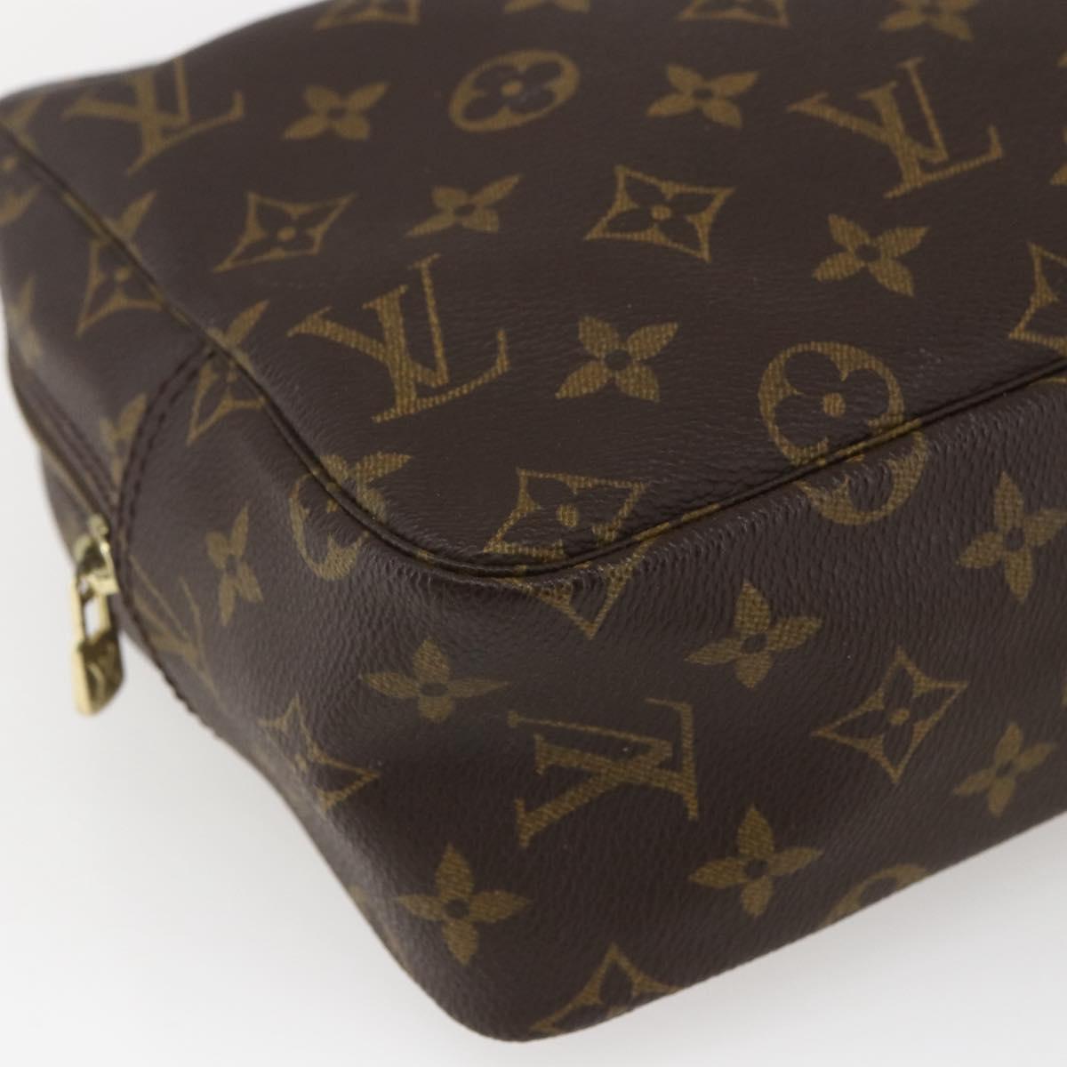 LOUIS VUITTON Monogram Trousse Toilette 28 Clutch Bag M47522 LV Auth 165844