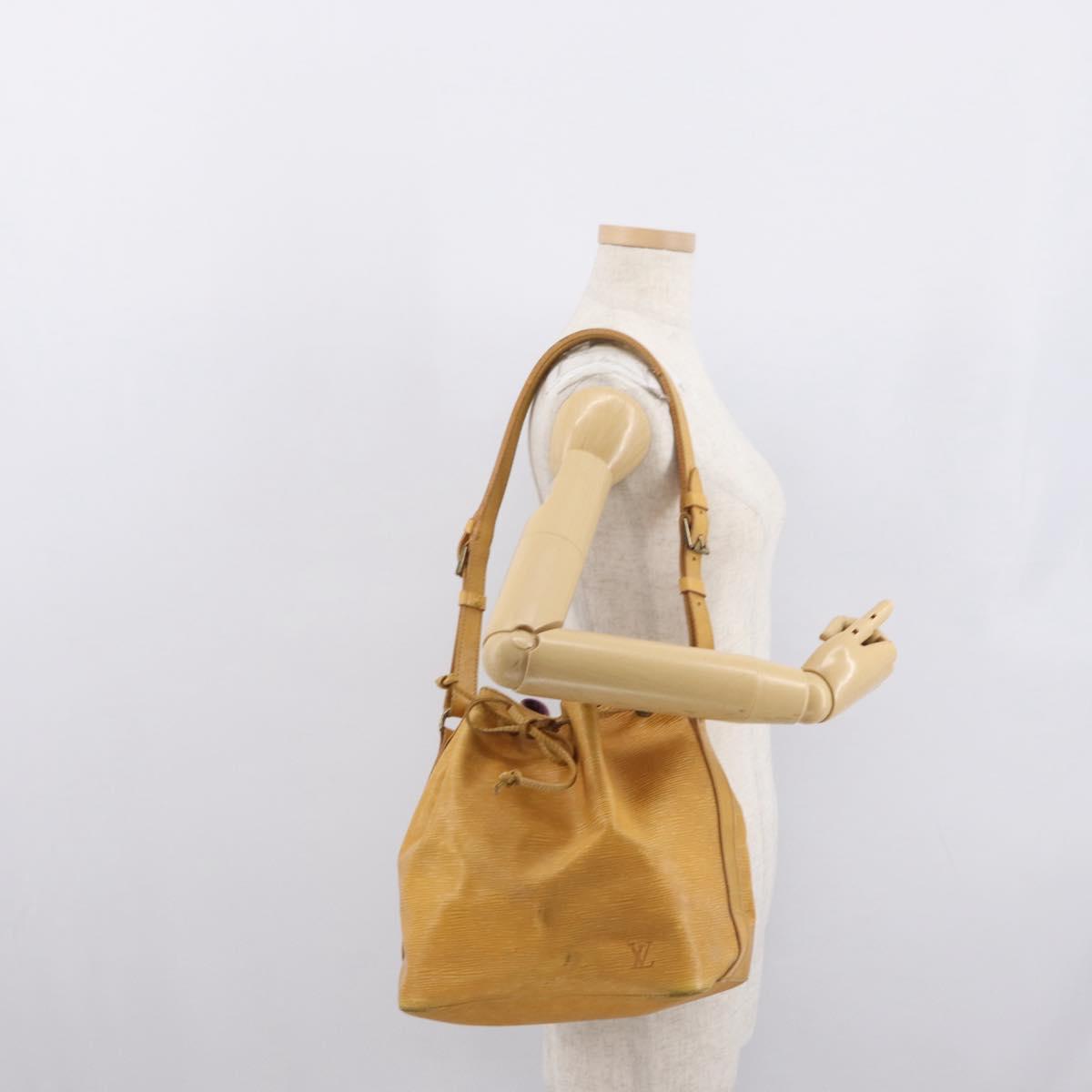 LOUIS VUITTON Epi Petit Noe Shoulder Bag Yellow M44109 LV Auth 165857