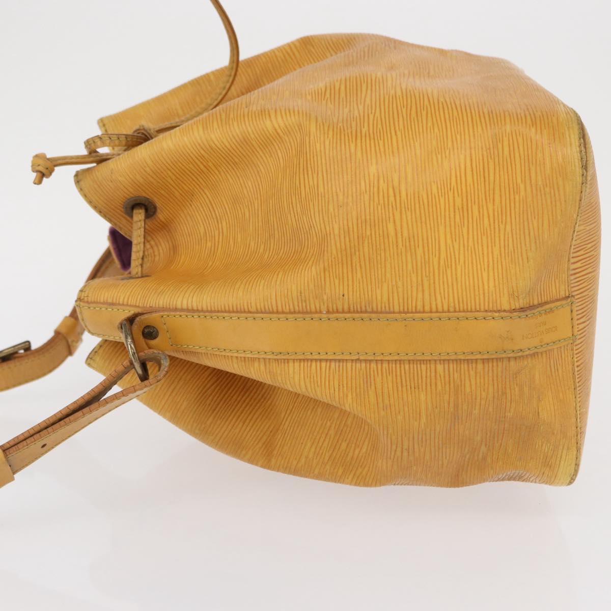 LOUIS VUITTON Epi Petit Noe Shoulder Bag Yellow M44109 LV Auth 165857