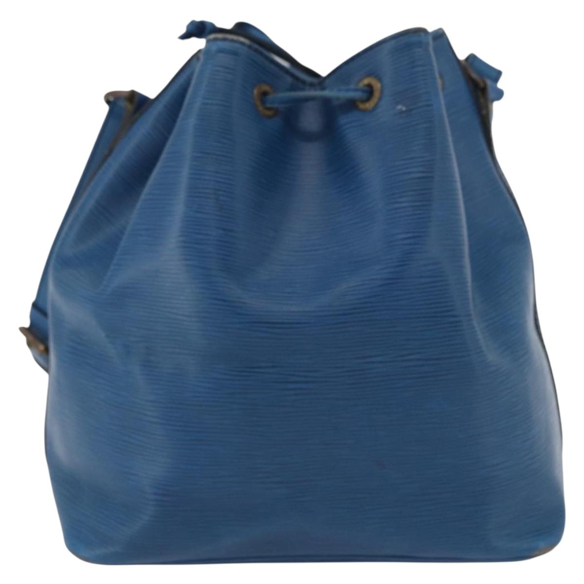 LOUIS VUITTON Epi Petit Noe Shoulder Bag Blue M44105 LV Auth 165858