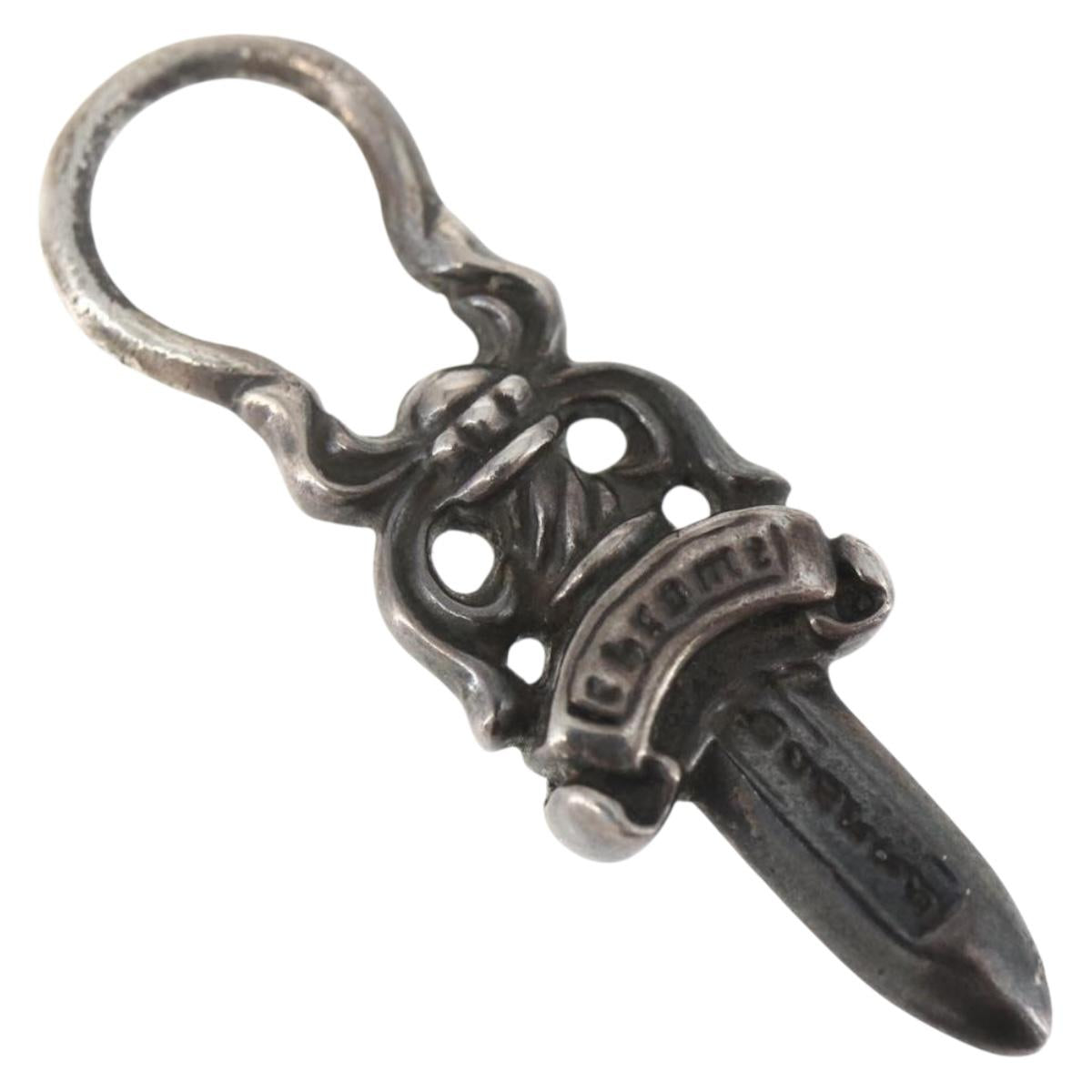 Chrome Hearts Dagger Charm Pendant Top Ag925 Silver Auth 165865SM