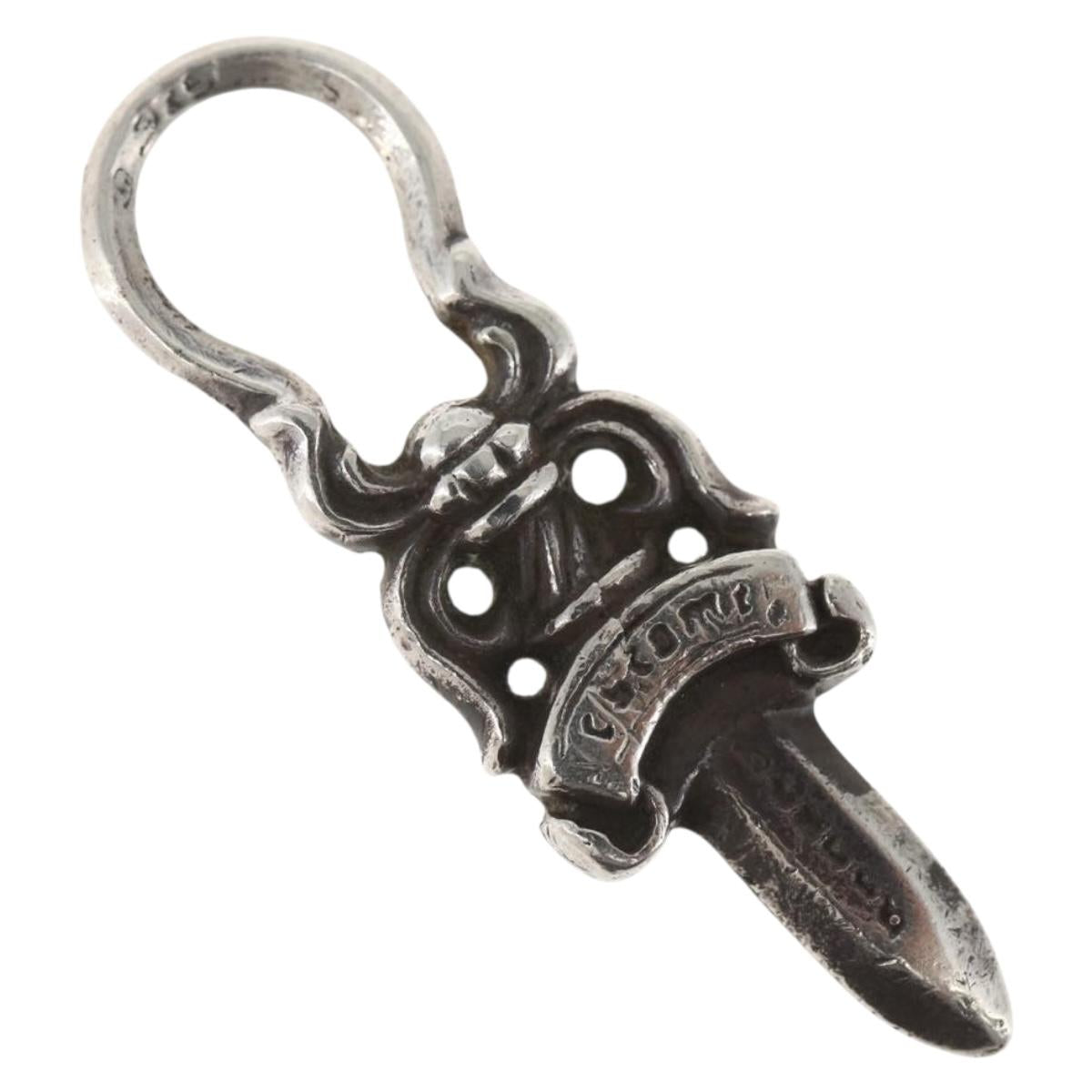 Chrome Hearts Dagger Charm Pendant Top Ag925 Silver Auth 165867SM