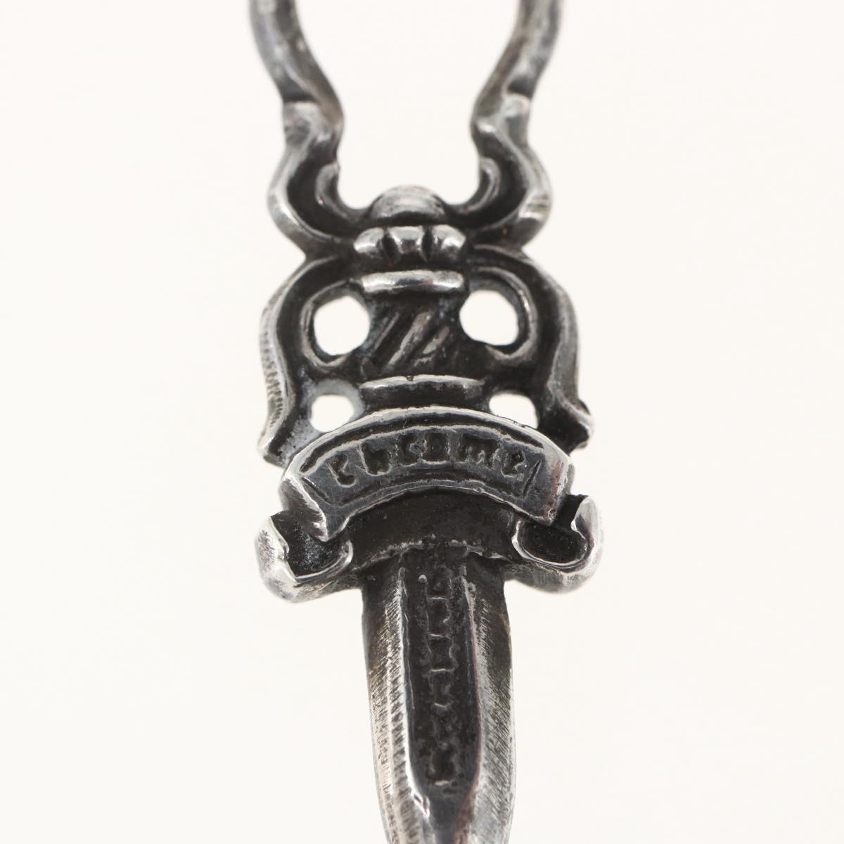Chrome Hearts Dagger Charm Pendant Top Ag925 Silver Auth 165869SM
