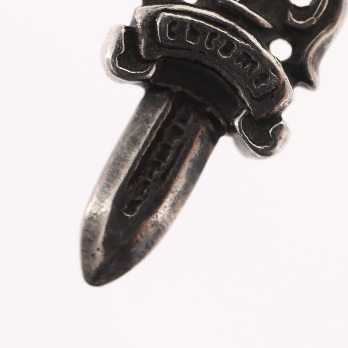 Chrome Hearts Dagger Charm Pendant Top Ag925 Silver Auth 165872SM