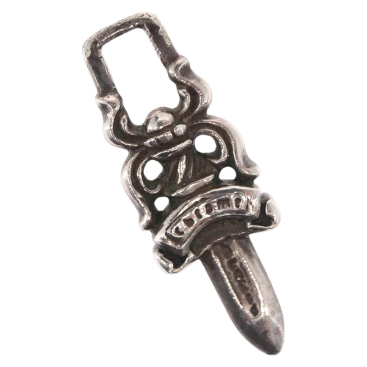Chrome Hearts Dagger Charm Pendant Top Ag925 Silver Auth 165876SM