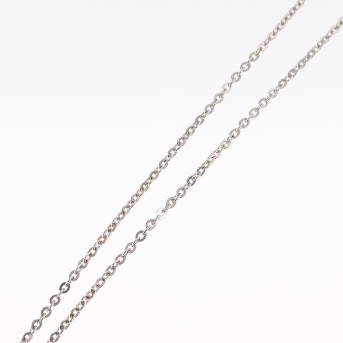 LOUIS VUITTON Pandantif V Necklace Ag925 Silver M67394 LV Auth 165878