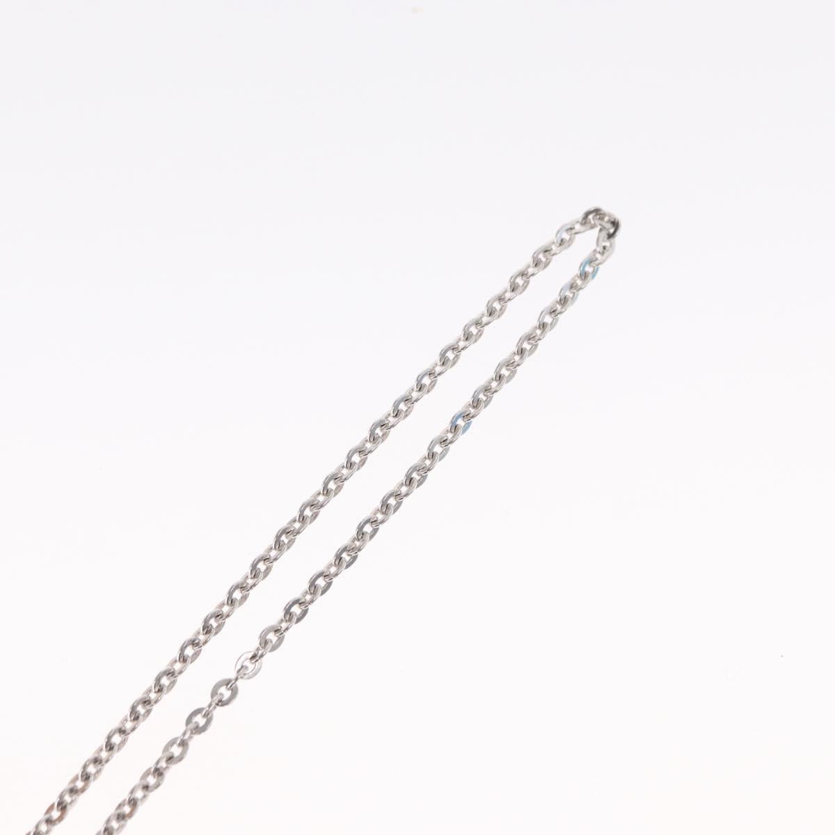 LOUIS VUITTON Pandantif V Necklace Ag925 Silver M67394 LV Auth 165878