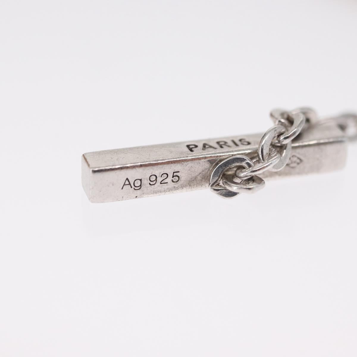 LOUIS VUITTON Pandantif V Necklace Ag925 Silver M67394 LV Auth 165878