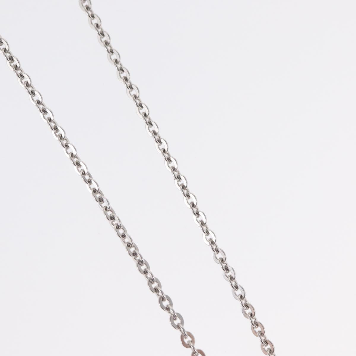 LOUIS VUITTON Pandantif V Necklace Ag925 Silver M67394 LV Auth 165878