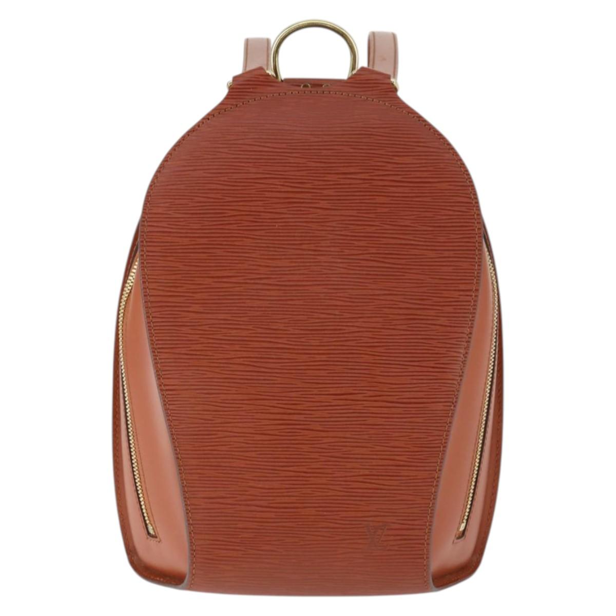 LOUIS VUITTON Epi Mabillon Backpack Brown M52233 LV Auth 165879