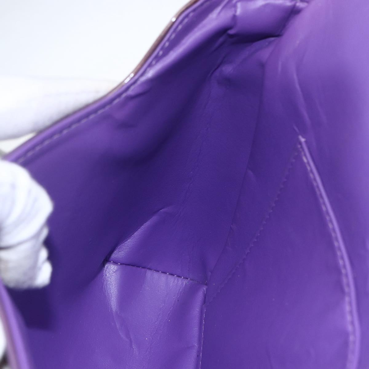 LOUIS VUITTON Monogram Vernis Thompson Street Bag Viole M91095 LV Auth 165882