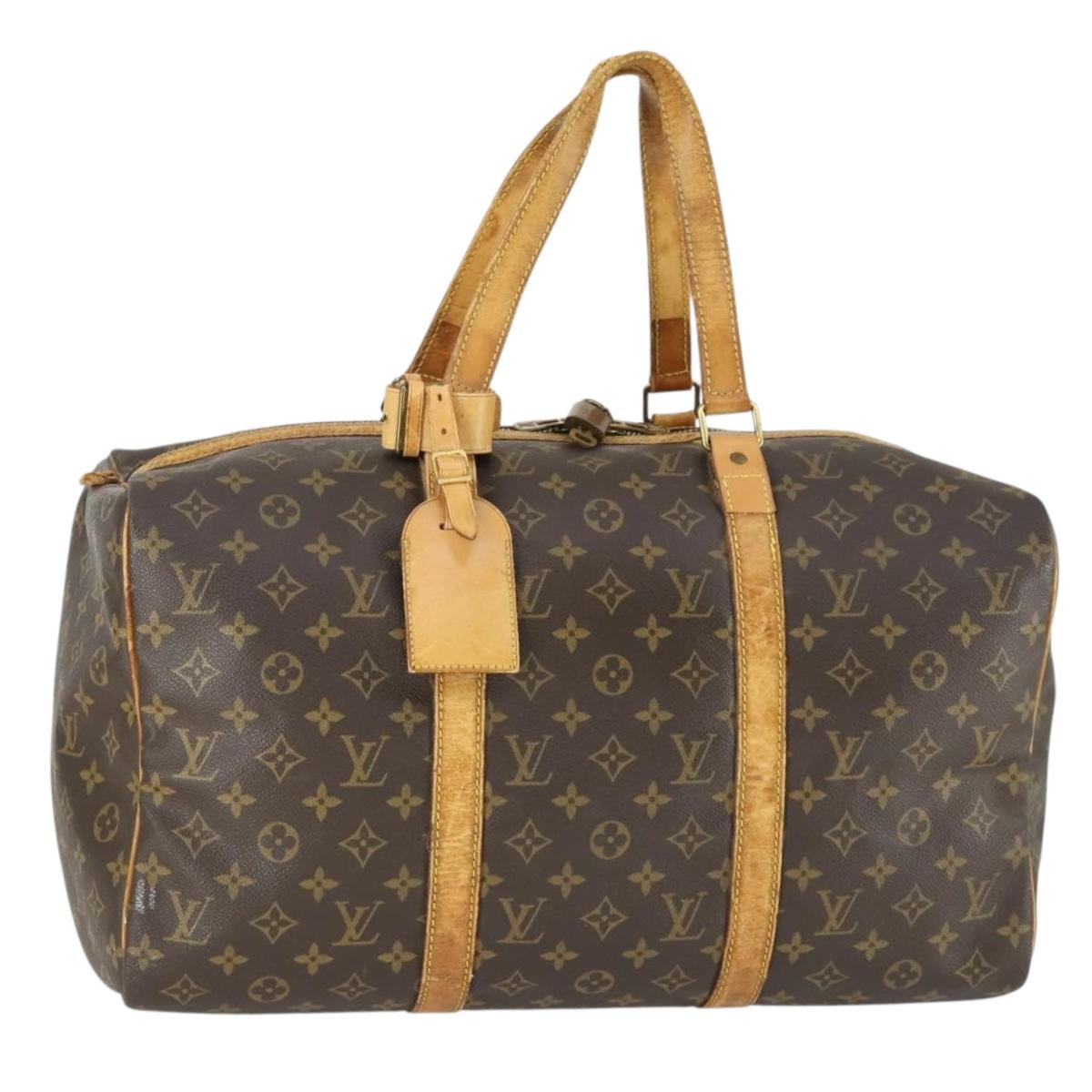 LOUIS VUITTON Monogram Sac Souple 45 Boston Bag M41624 LV Auth 165884