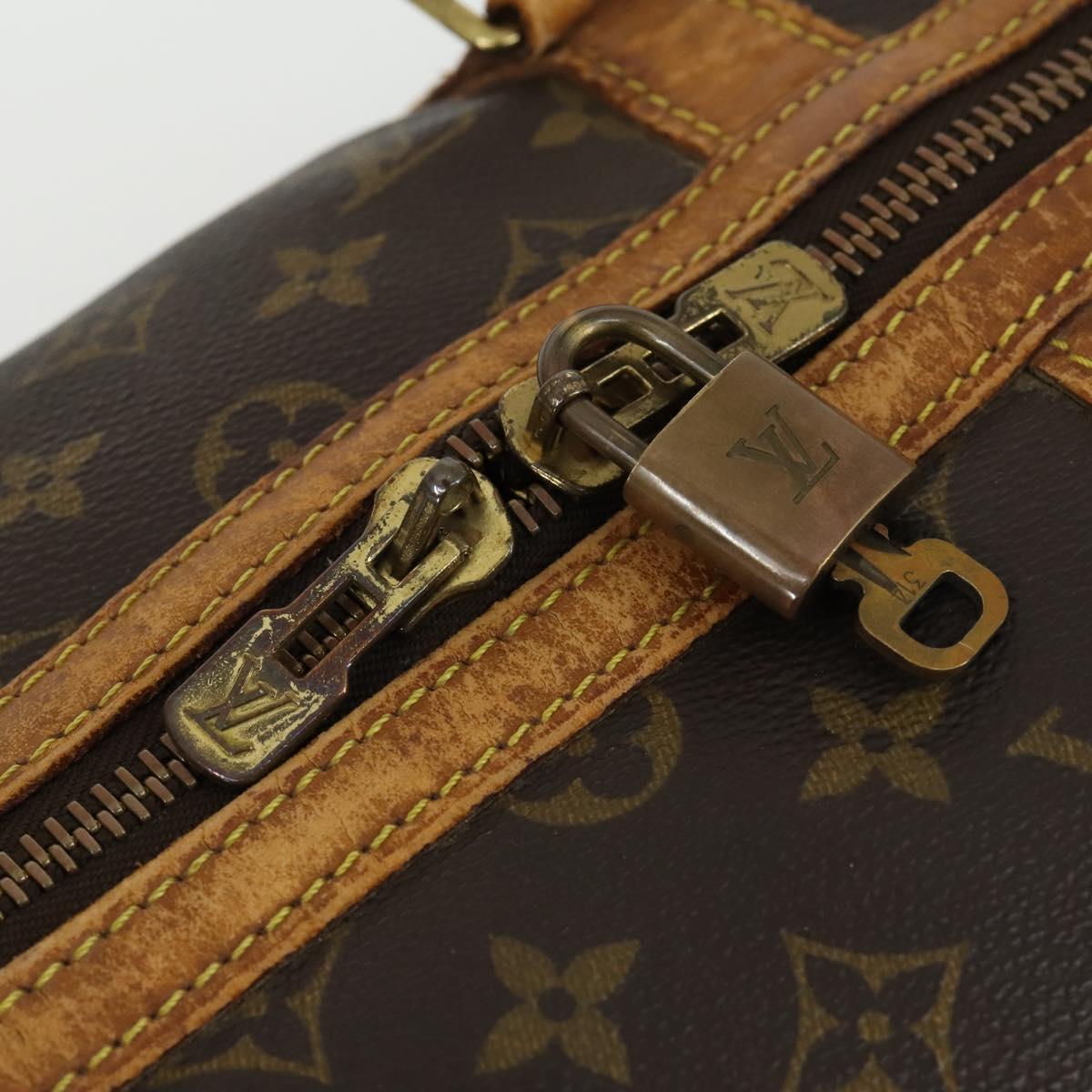 LOUIS VUITTON Monogram Sac Souple 45 Boston Bag M41624 LV Auth 165884