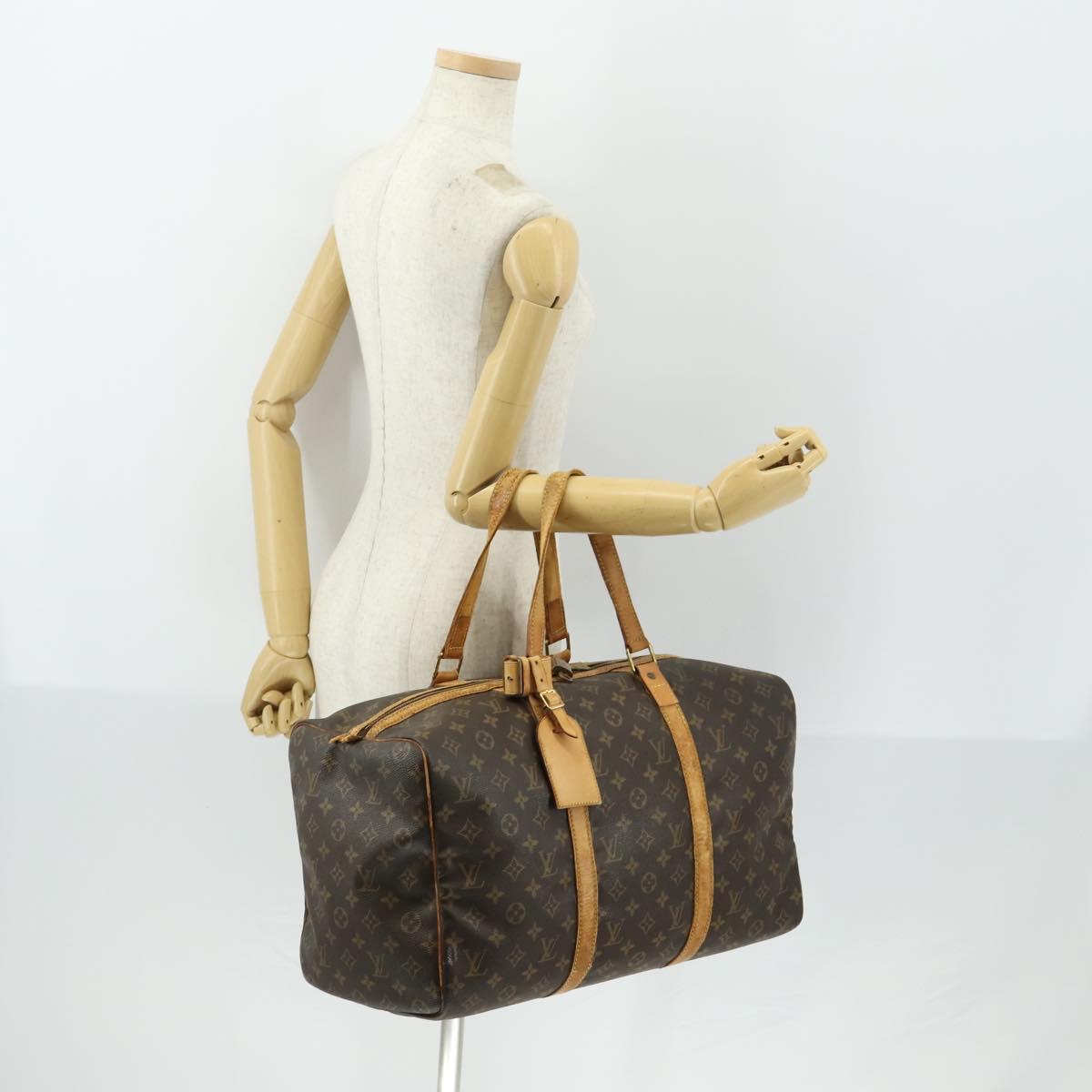 LOUIS VUITTON Monogram Sac Souple 45 Boston Bag M41624 LV Auth 165884