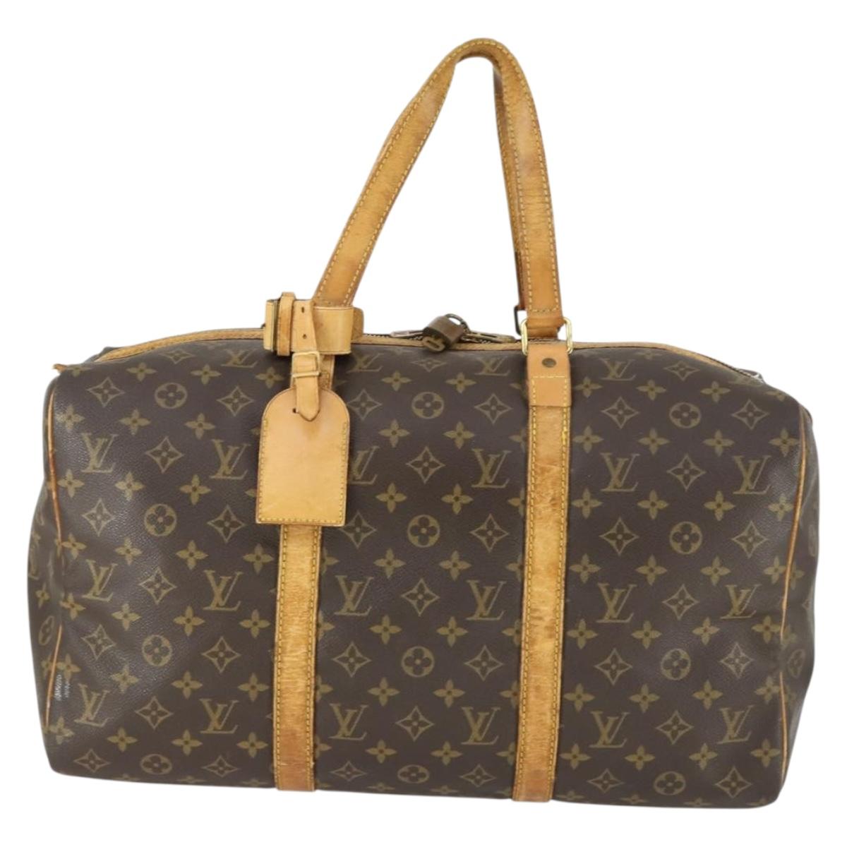 LOUIS VUITTON Monogram Sac Souple 45 Boston Bag M41624 LV Auth 165884