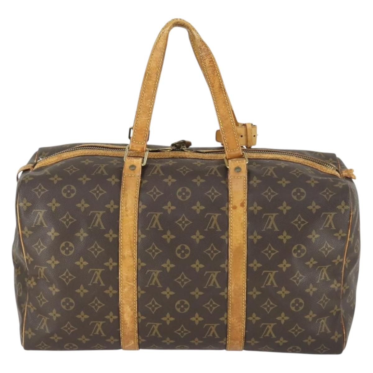 LOUIS VUITTON Monogram Sac Souple 45 Boston Bag M41624 LV Auth 165884