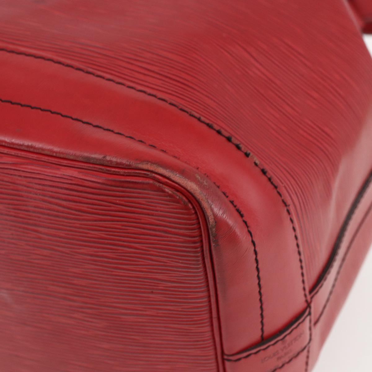 LOUIS VUITTON Epi Noe Shoulder Bag Red M44007 LV Auth 165889