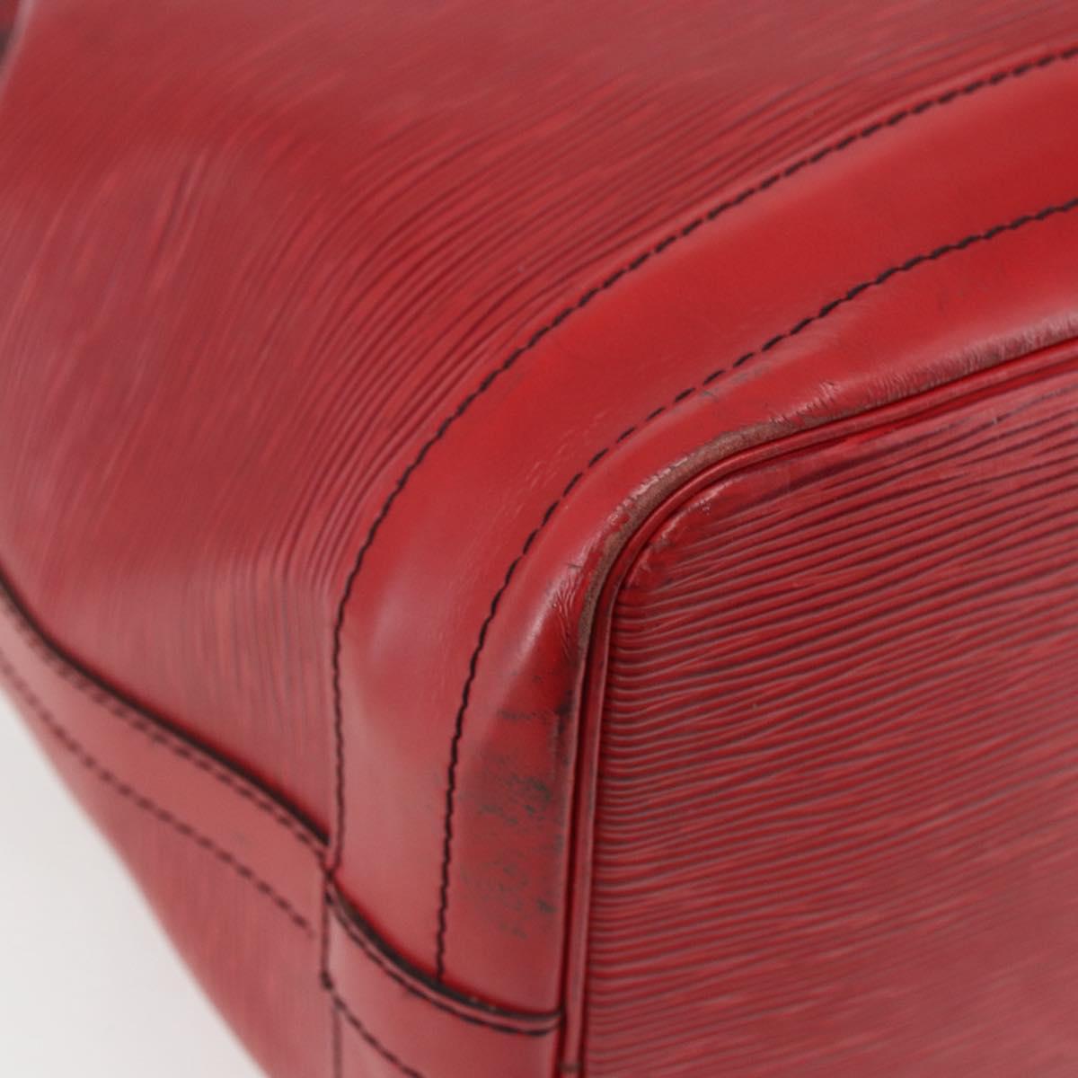 LOUIS VUITTON Epi Noe Shoulder Bag Red M44007 LV Auth 165889