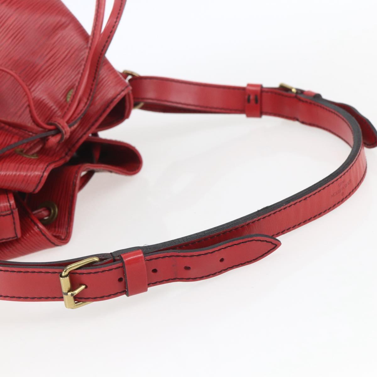 LOUIS VUITTON Epi Noe Shoulder Bag Red M44007 LV Auth 165889