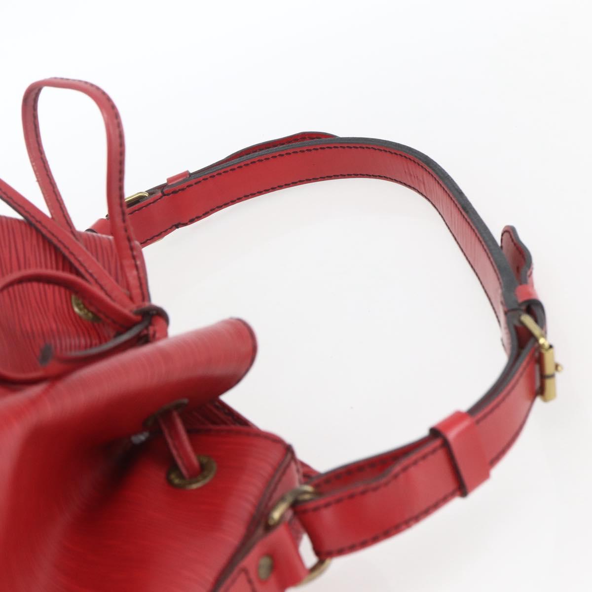 LOUIS VUITTON Epi Noe Shoulder Bag Red M44007 LV Auth 165889