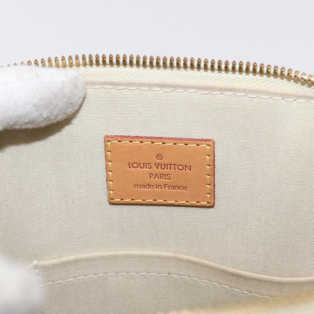 LOUIS VUITTON Monogram Vernis Alma PM Hand Bag Broncorail M91445 LV Auth 165890