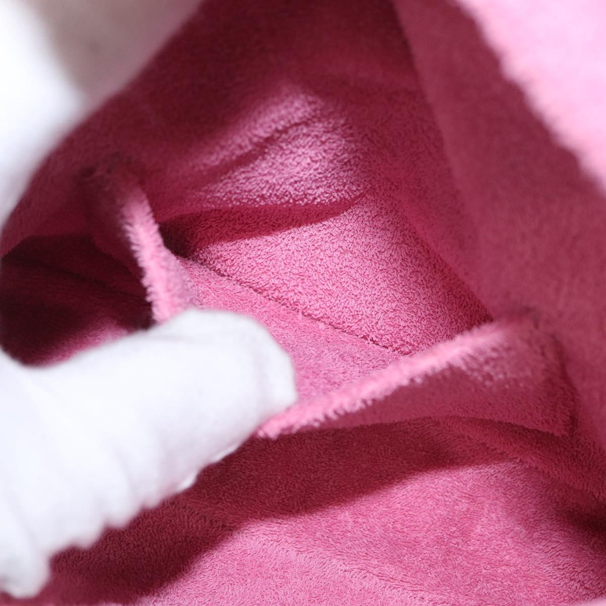 FENDI Zucca Canvas Mini Mamma Baguette Shoulder Bag 2way Pink Gold Auth 165907SM