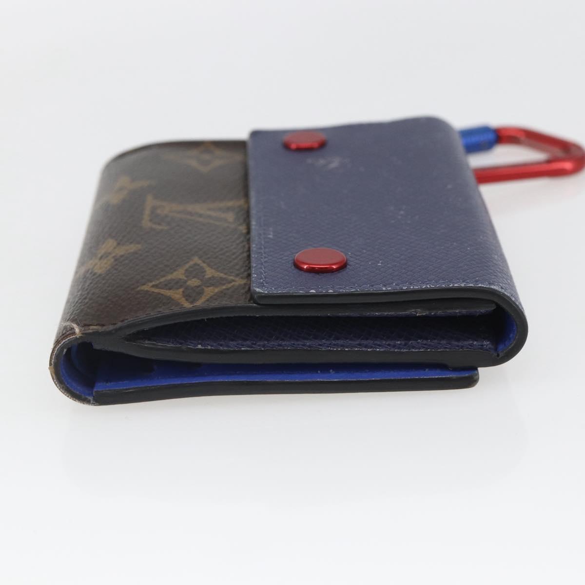 LOUIS VUITTON Taiga Compact Wallet M63041 LV Auth 165918