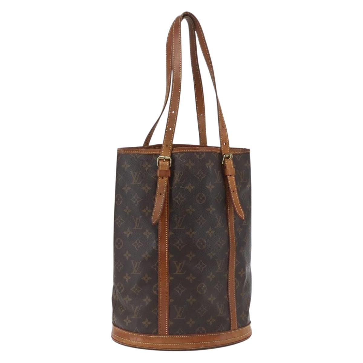 LOUIS VUITTON Monogram Bucket GM Shoulder Bag M42236 LV Auth 165936