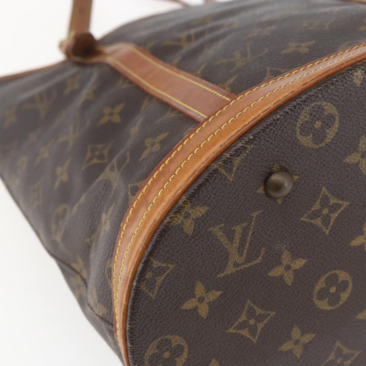 LOUIS VUITTON Monogram Bucket GM Shoulder Bag M42236 LV Auth 165936