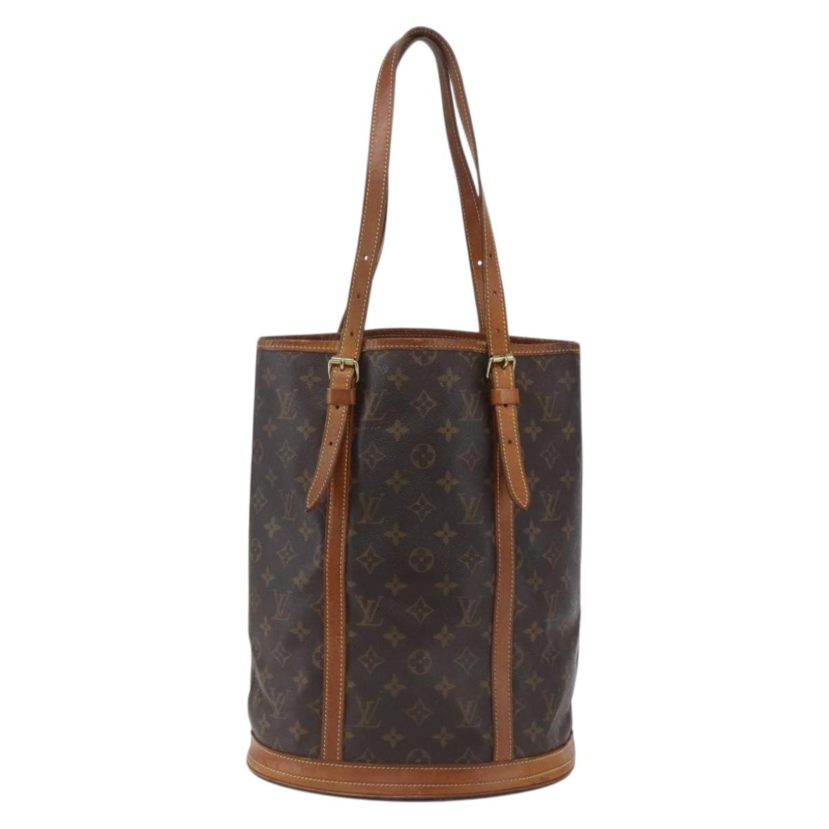 LOUIS VUITTON Monogram Bucket GM Shoulder Bag M42236 LV Auth 165936