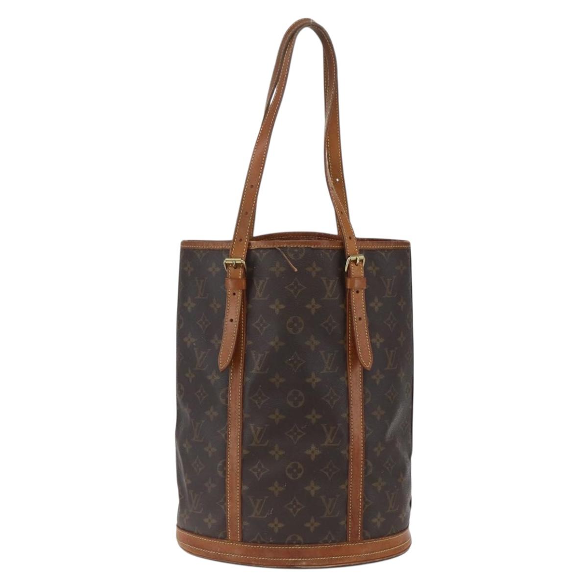 LOUIS VUITTON Monogram Bucket GM Shoulder Bag M42236 LV Auth 165936