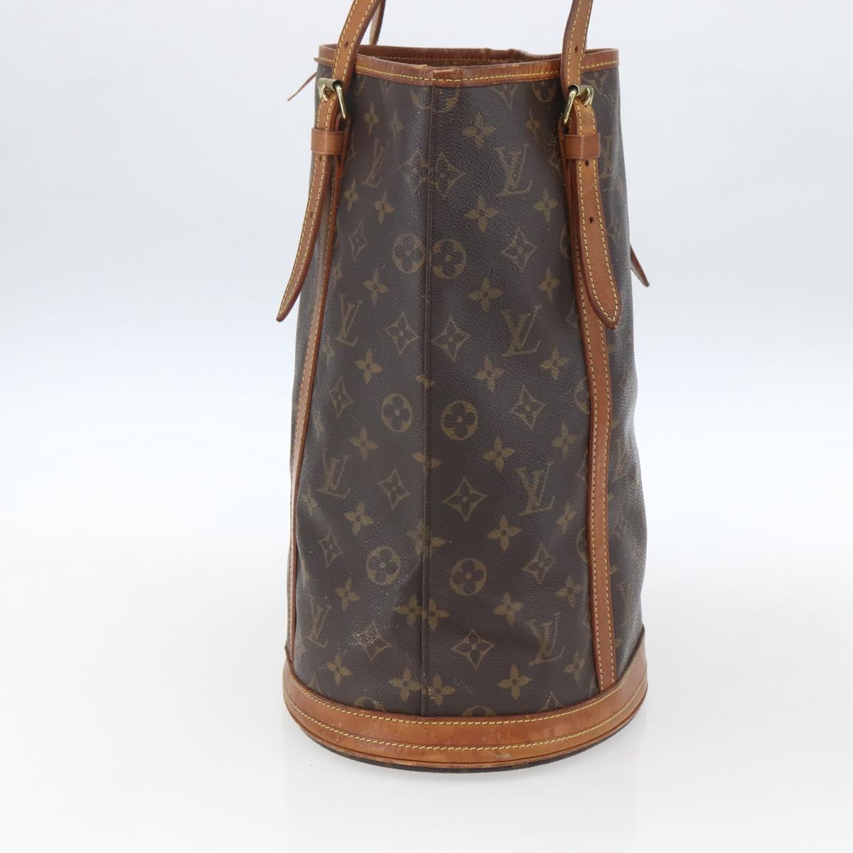 LOUIS VUITTON Monogram Bucket GM Shoulder Bag M42236 LV Auth 165936