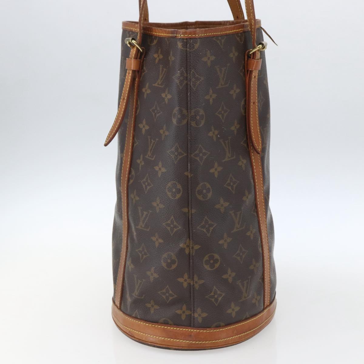 LOUIS VUITTON Monogram Bucket GM Shoulder Bag M42236 LV Auth 165936