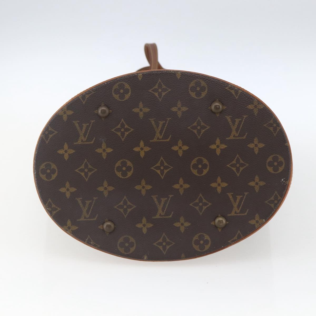 LOUIS VUITTON Monogram Bucket GM Shoulder Bag M42236 LV Auth 165936