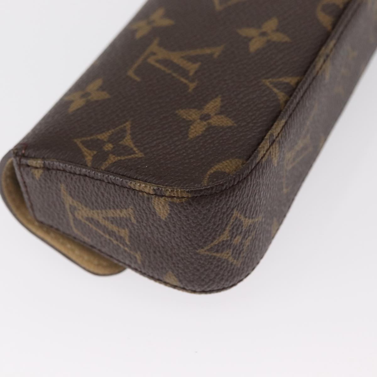 LOUIS VUITTON Monogram Pochette lagoon Glasses Case M60008 LV Auth 165945V