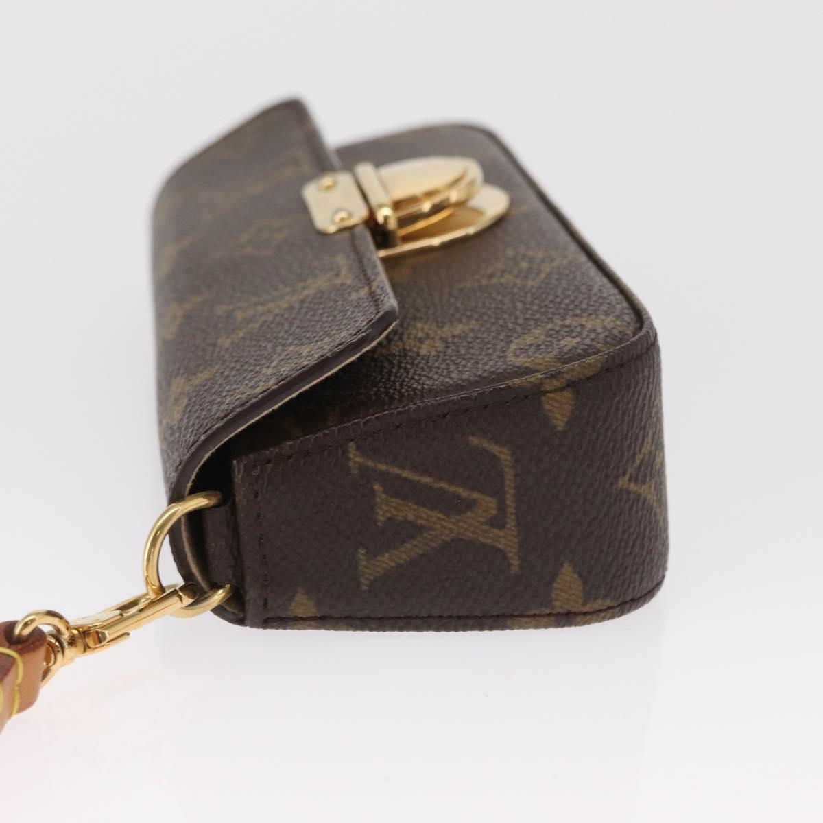 LOUIS VUITTON Monogram Pochette lagoon Glasses Case M60008 LV Auth 165945V