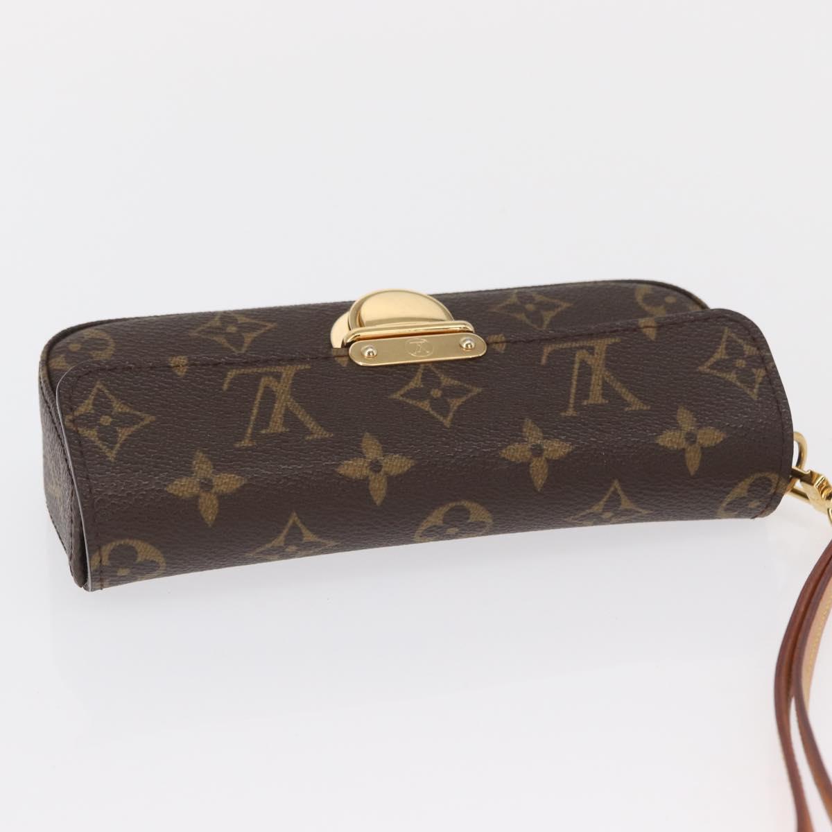LOUIS VUITTON Monogram Pochette lagoon Glasses Case M60008 LV Auth 165945V