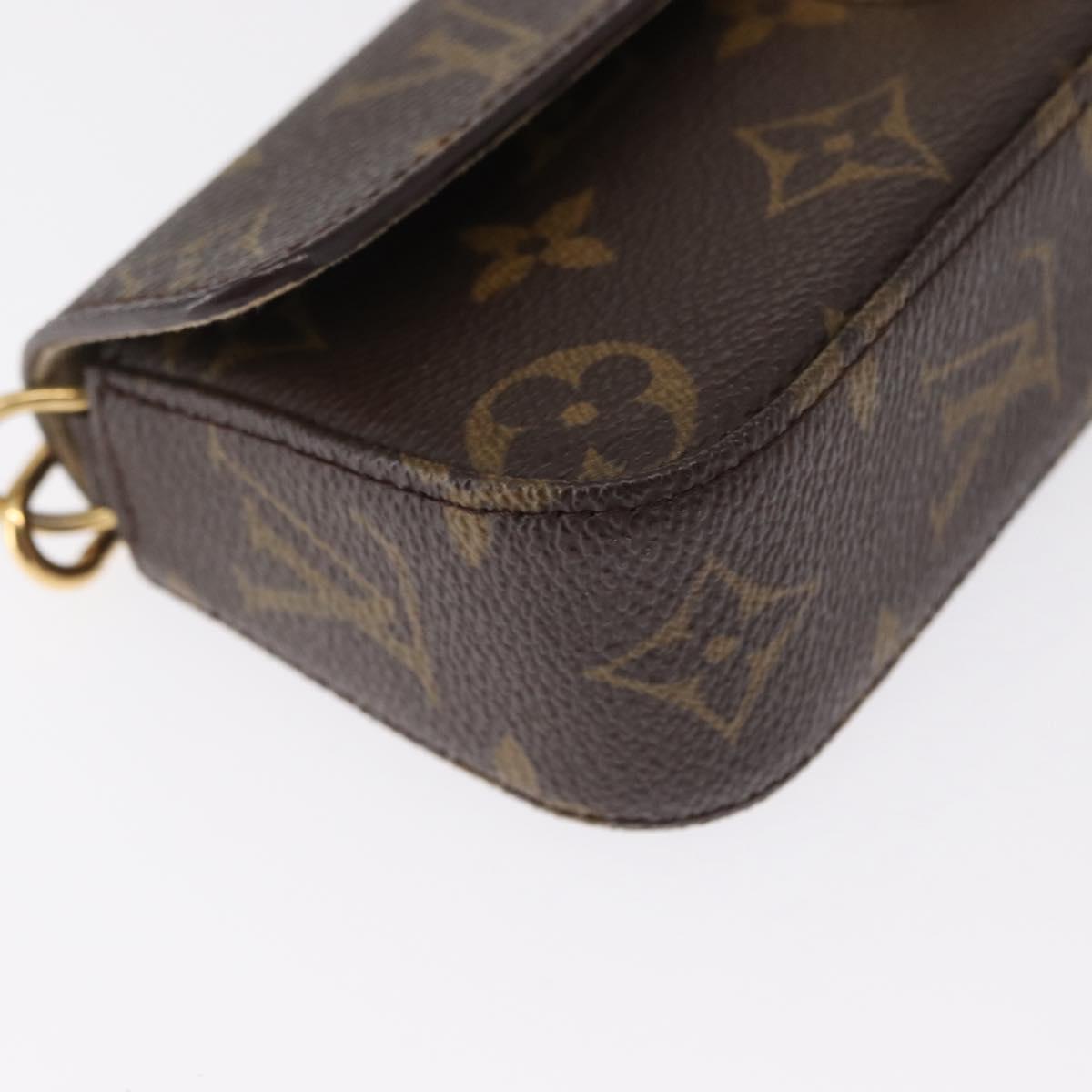 LOUIS VUITTON Monogram Pochette lagoon Glasses Case M60008 LV Auth 165945V