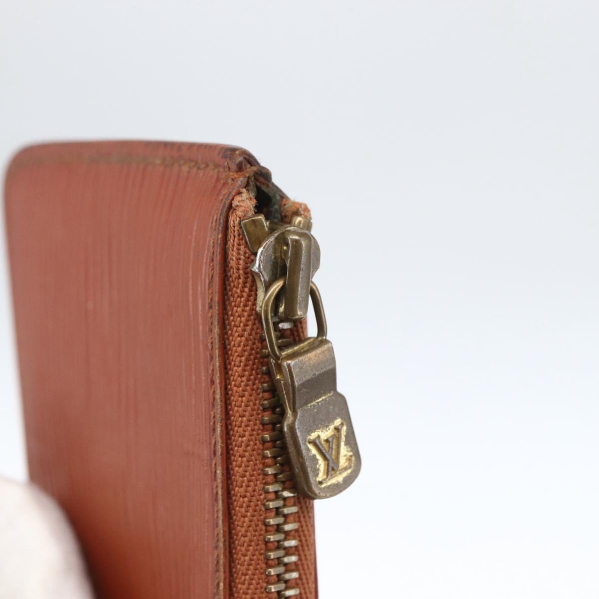 LOUIS VUITTON Epi Pochette Cles Coin Purse Brown M63803 LV Auth 165964