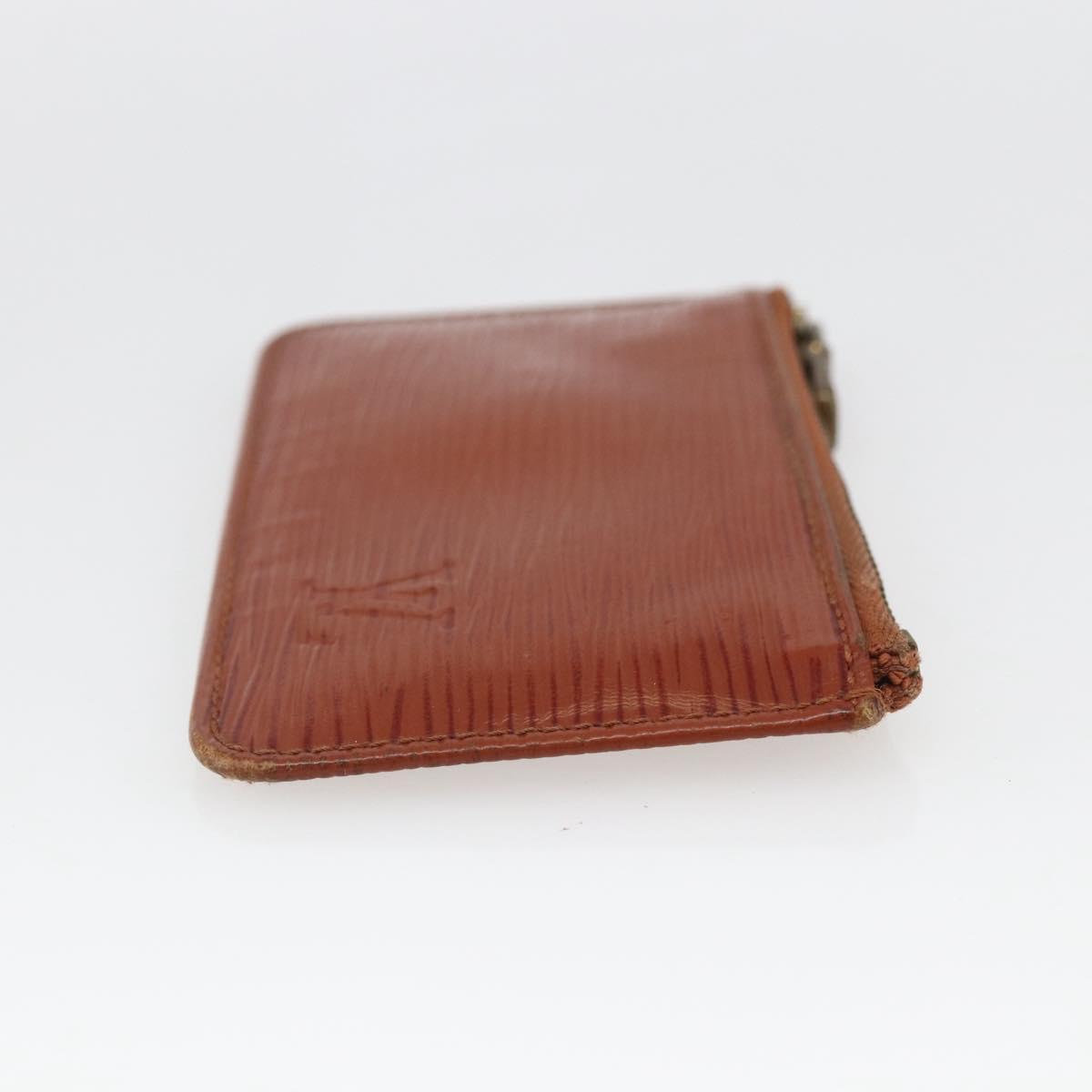 LOUIS VUITTON Epi Pochette Cles Coin Purse Brown M63803 LV Auth 165964