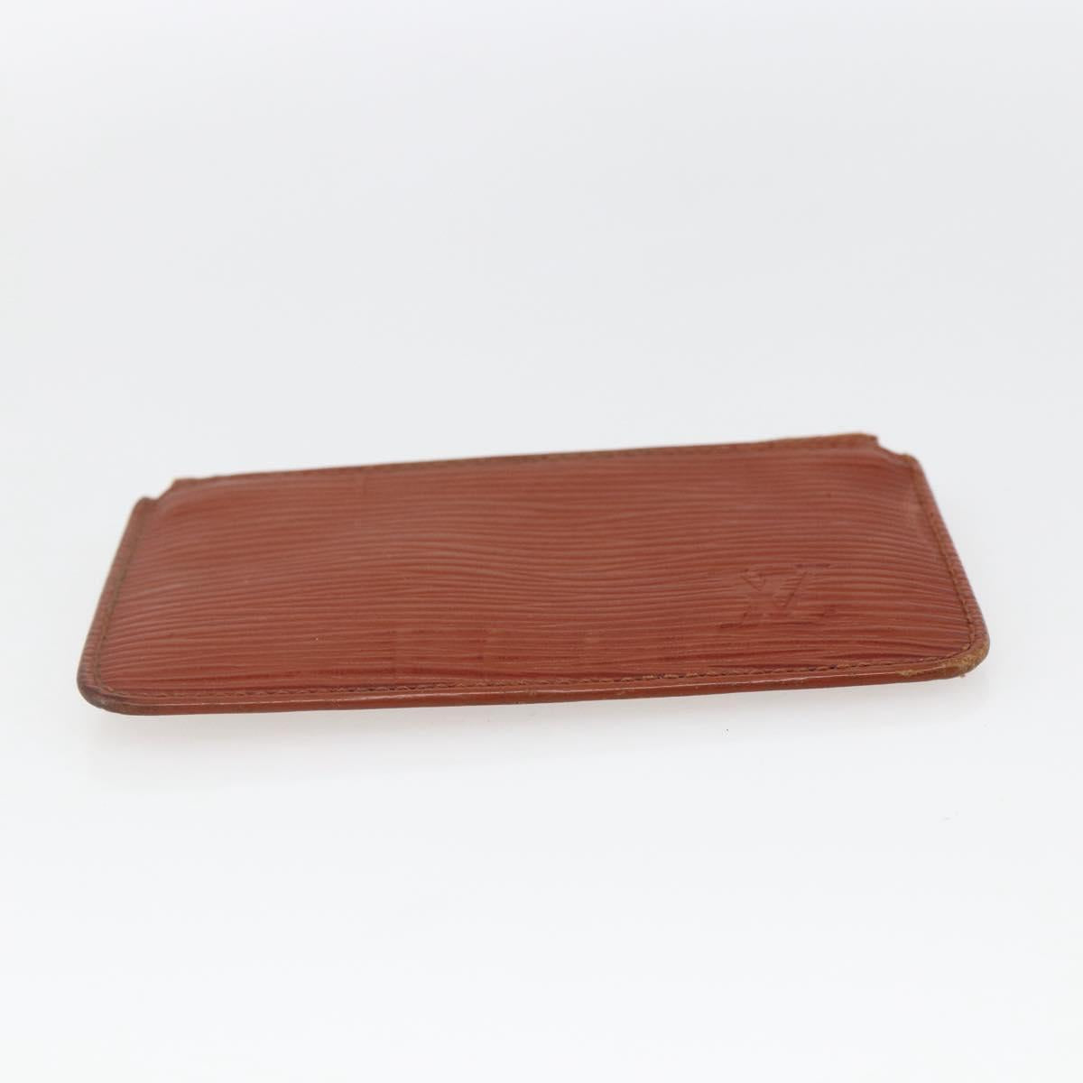 LOUIS VUITTON Epi Pochette Cles Coin Purse Brown M63803 LV Auth 165964