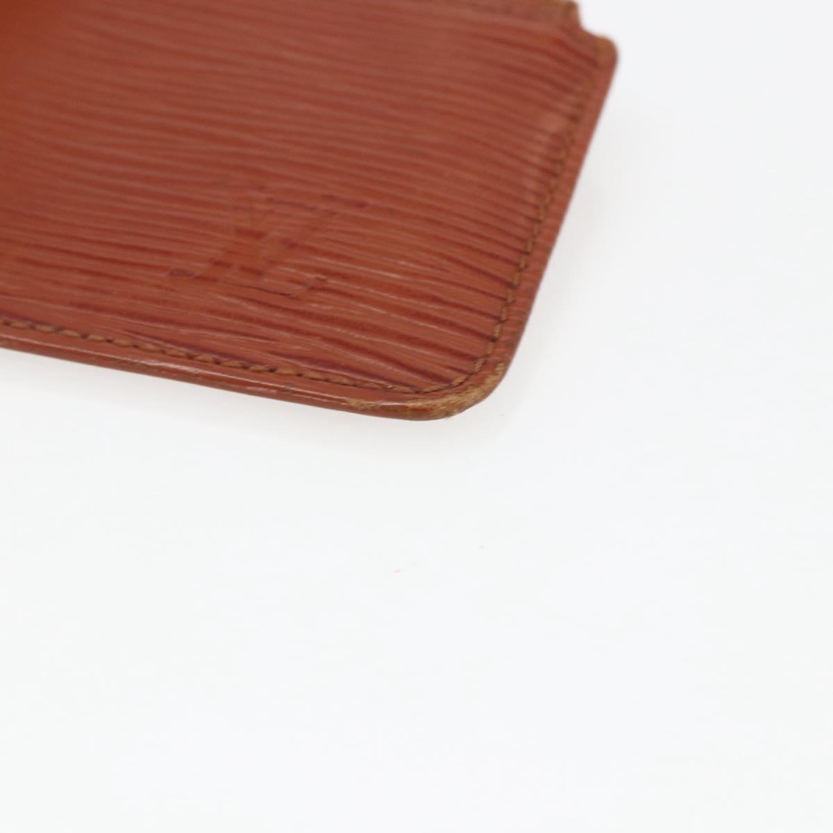 LOUIS VUITTON Epi Pochette Cles Coin Purse Brown M63803 LV Auth 165964