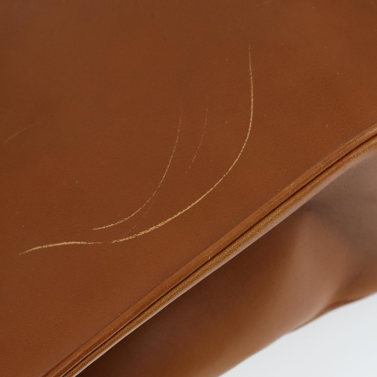GUCCI Bamboo Hand Bag Leather 2way Brown Gold 002 123 0322 Auth 165977