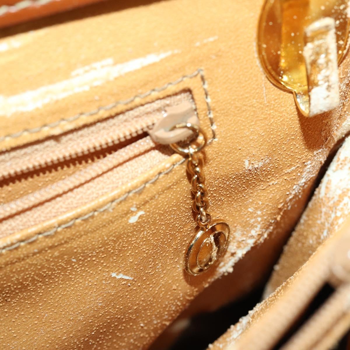 GUCCI Bamboo Hand Bag Leather 2way Brown Gold 002 123 0322 Auth 165977