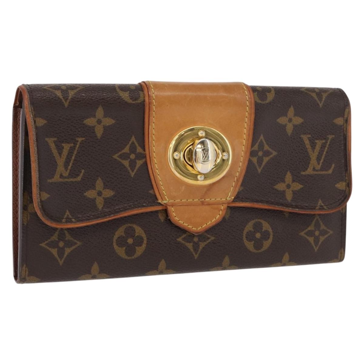 LOUIS VUITTON Monogram Portefeuille Boetie Long Wallet M63220 LV Auth 165986